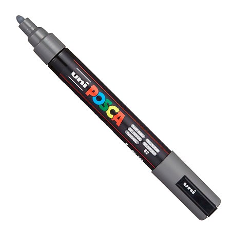 Caneta Marcador POSCA PC-5M - Cinza Escuro