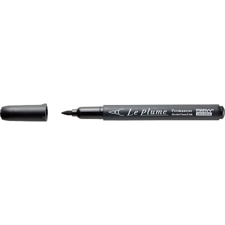 Caneta Marcador Le Plume PRETO-N910 Permanente Ponta Pincel/Brush