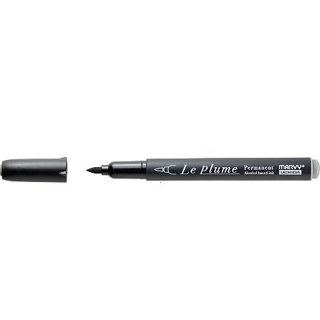 Caneta Marcador Le Plume CINZA ASH 5-AG875 Permanente Ponta Pincel/Brush