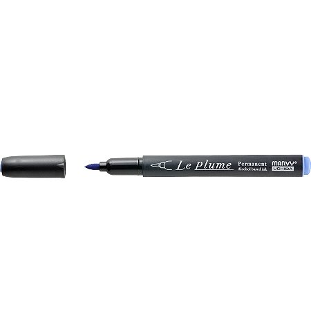 Caneta Marcador Le Plume AZUL SALVIA-BV726 Permanente Ponta Pincel/Brush