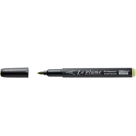 Caneta Marcador Le Plume CELADON-YG642 Permanente Ponta Pincel/Brush