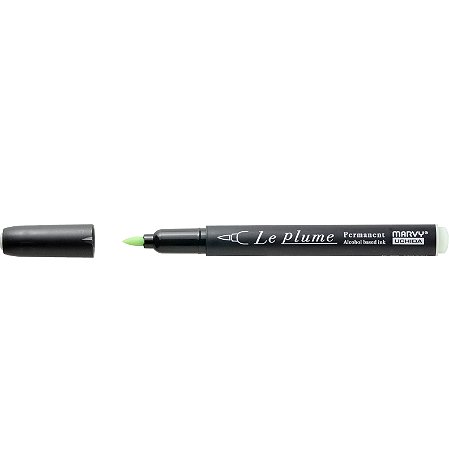 Caneta Marcador Le Plume VERDE AIPO-G660 Permanente Ponta Pincel/Brush