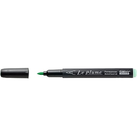 Caneta Marcador Le Plume VERDE MELÃO-G673 Permanente Ponta Pincel/Brush