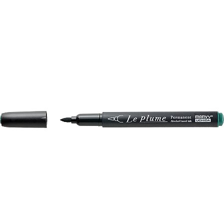 Caneta Marcador Le Plume VERDE GARRAFA-G679 Permanente Ponta Pincel/Brush