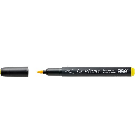 Caneta Marcador Le Plume AMARELO BRILHANTE-Y624 Permanente Ponta Pincel/Brush