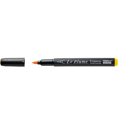 Caneta Marcador Le Plume DENTE-DE-LEAO-Y615 Permanente Ponta Pincel/Brush