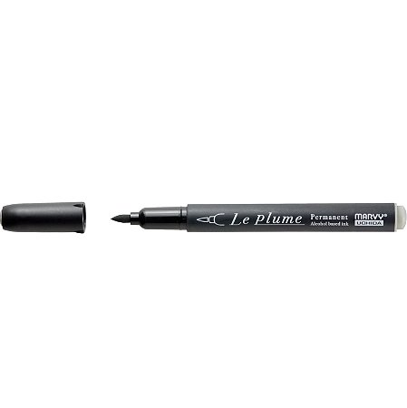 Caneta Marcador Le Plume NEUTRO 3-N883 Permanente Ponta Pincel/Brush