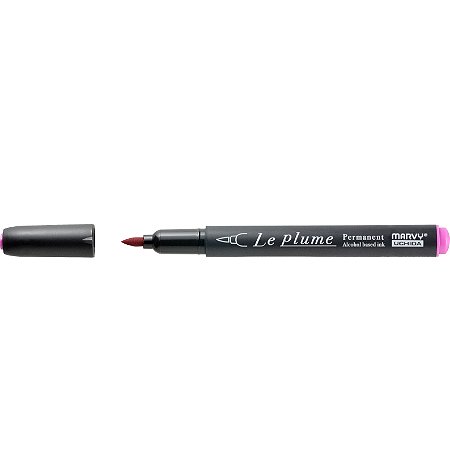 Caneta Marcador Le Plume PURPURA QUENTE-V757 Permanente Ponta Pincel/Brush