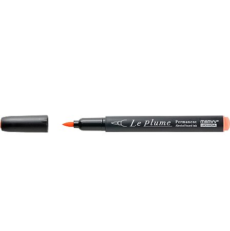 Caneta Marcador Le Plume SALMAO-R815 Permanente Ponta Pincel/Brush