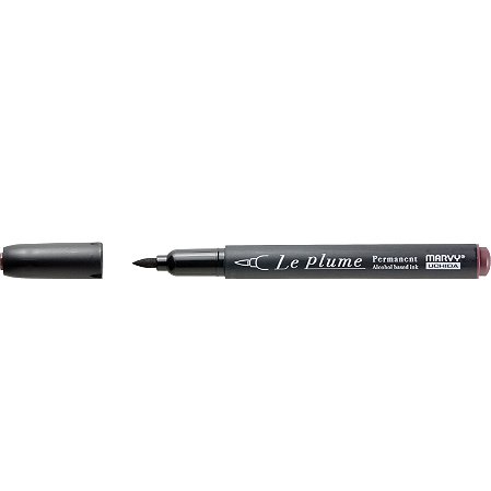 Caneta Marcador Le Plume CHOCOLATE-E859 Permanente Ponta Pincel/Brush