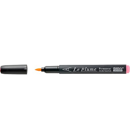 Caneta Marcador Le Plume ROSA CORAL-R803 Permanente Ponta Pincel/Brush