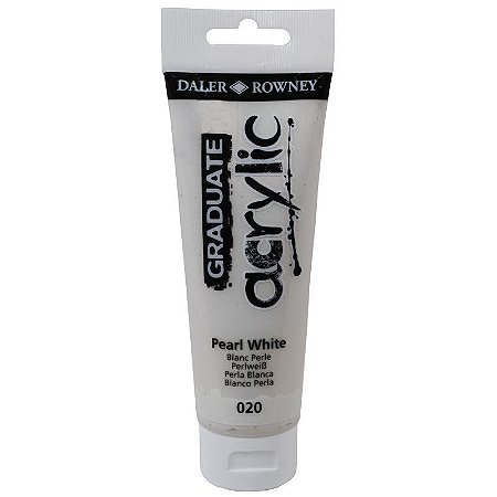 Tinta Acrílica Graduate 120ml Daler Rowney - Branco Pérola (020)