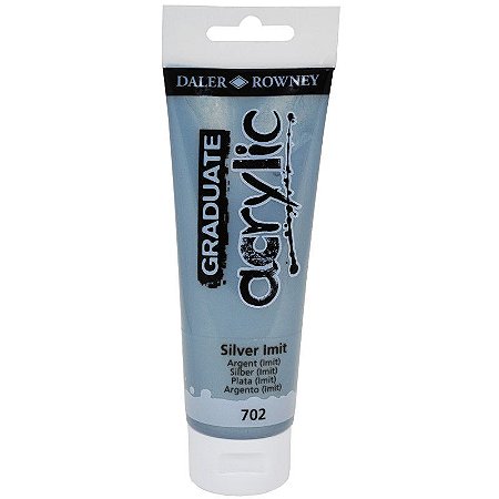 Tinta Acrílica Graduate 120ml Daler Rowney - Prata Imit. (702)