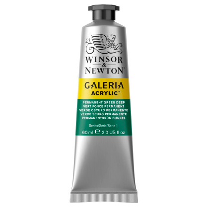 Tinta Acrílica Galeria Winsor & Newton 60ml - Permanent Green Deep (482)