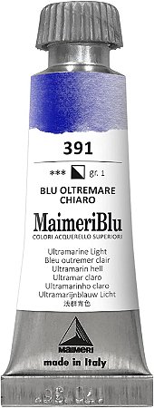Maimeriblu Tubo De Aquarela 12ml - 391 Ultramarina Claro
