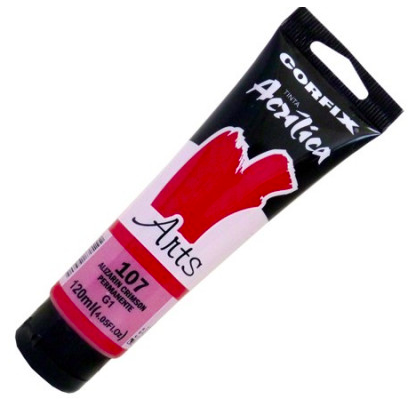 Tinta Acrílica Corfix Arts 120ml G1 - Alizarin Crimson (107)