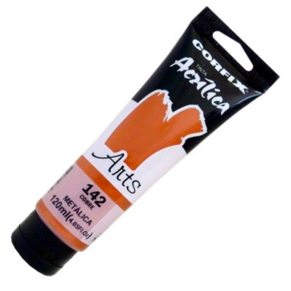 Tinta Acrílica Corfix Arts 120ml - Cobre Metálico (142)