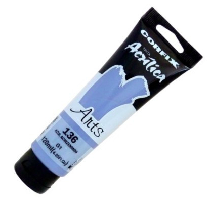 Tinta Acrílica Corfix Arts 120ml G1 - Azul Acinzentado (136)