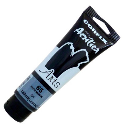 Tinta Acrílica Corfix Arts 120ml G1 - Preto Marfim (65)
