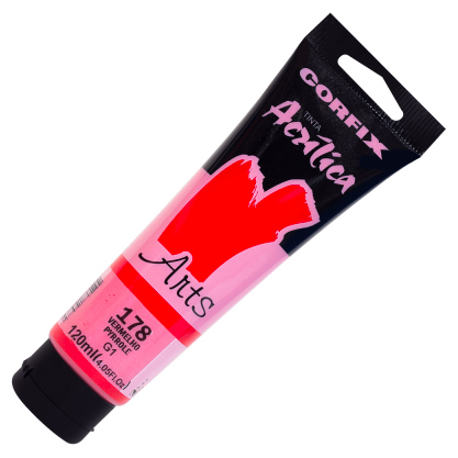 Tinta Acrílica Corfix Arts 120ml G1 - Vermelho Pyrrole (178)