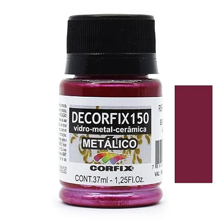 Tinta Decorfix 150º Metálica Corfix - 486 Burgundy (37 ml)