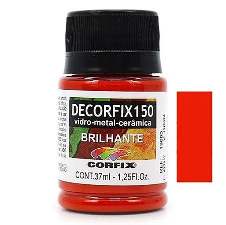 Tinta Decorfix 150º Brilhante Corfix - 313 Vermelho Fogo (37 ml)