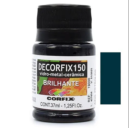 Tinta Decorfix 150º Brilhante Corfix - 382 Azul Petróleo (37 ml)