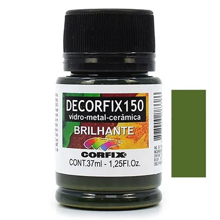 Tinta Decorfix 150º Brilhante Corfix - 333 Verde Musgo (37 ml)