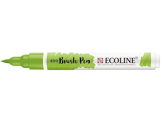 Caneta Pincel Ecoline Talens - Verde 600