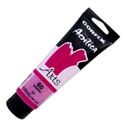 Tinta Acrílica Corfix Arts 120ml G2 - Magenta (60)