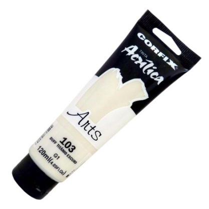 Tinta Acrílica Corfix Arts 120ml G1 - Buff Titânio Escuro (103)