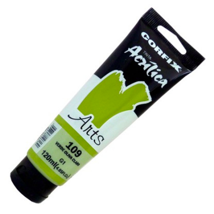 Tinta Acrílica Corfix Arts 120ml G1 - Verde Oliva Claro (109)