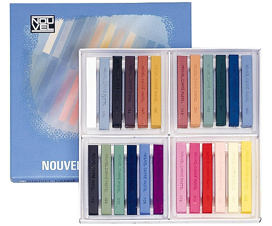 Giz Pastel Seco Nouvel Carré Pastel NCT-24A - 24 Cores