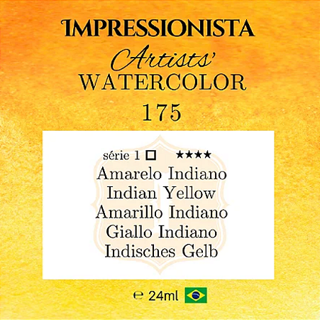 Tinta Impressionista Watercolors Artist's S1 24ml - 175 Amarelo Indiano