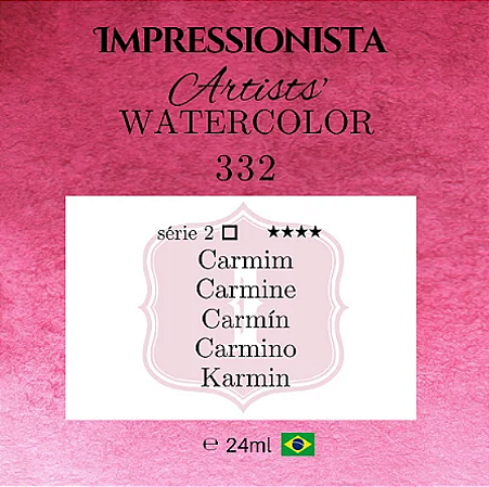 Tinta Impressionista Watercolors Artist's S2 24ml - 332 Carmim