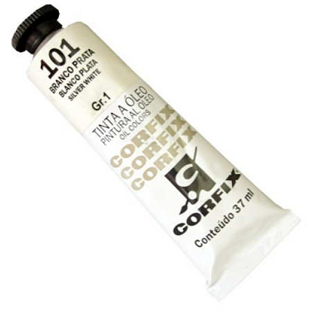 Tinta a Óleo Corfix 37ml Gr-1 - 101 Branco Prata