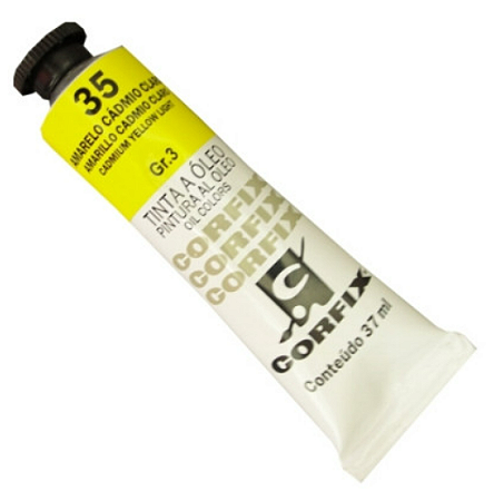 Tinta a Óleo Corfix 37ml Gr-3 - 35 Amarelo Cádmio Claro