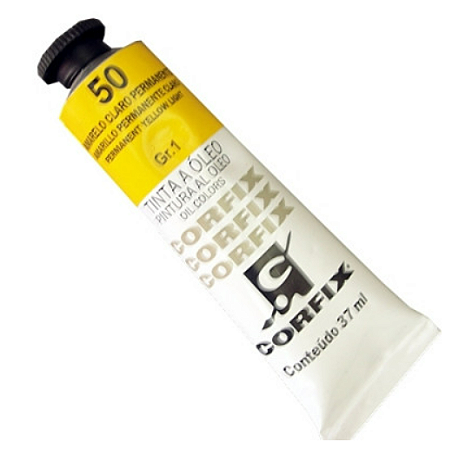 Tinta a Óleo Corfix 37ml Gr-1 - 50 Amarelo Claro Permanente