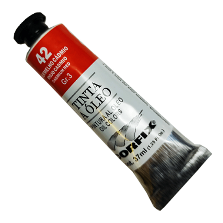 Tinta a Óleo Corfix 37ml Gr-3 - 42 Vermelho Cádmio
