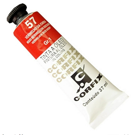 Tinta a Óleo Corfix 37ml Gr-1 - 57 Vermelho China