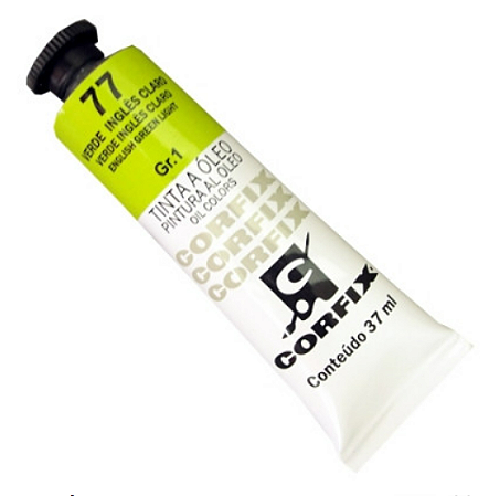 Tinta a Óleo Corfix 37ml Gr-1 - 77 Verde Inglês Claro