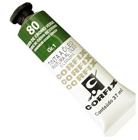 Tinta a Óleo Corfix 37ml Gr-1 - 80 Óxido Cromo Verde