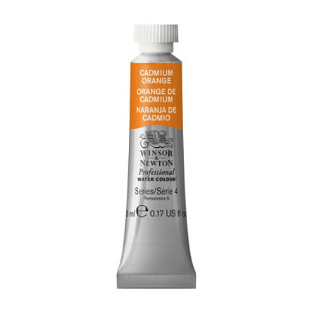 Tinta Aquarela Profissional Winsor & Newton Tubo 5ml S4 - Cadmium Orange (089)