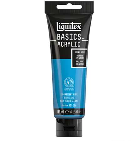 Tinta Acrílica Liquitex Basics 118ml 984 Fluorescent Blue