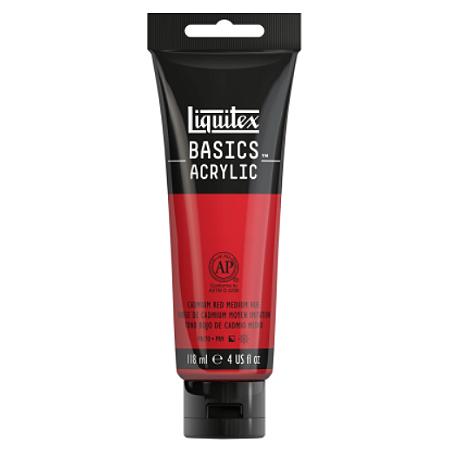 Tinta Acrílica Liquitex Basics 118ml 151 Cadmium Red Medium