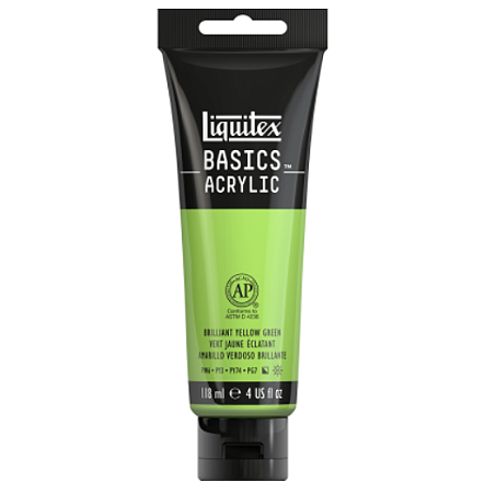 Tinta Acrílica Liquitex Basics 118ml 840 Yellow Green Brilliant