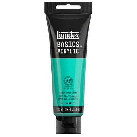 Tinta Acrílica Liquitex Basics 118ml 660 Aqua Green Bright
