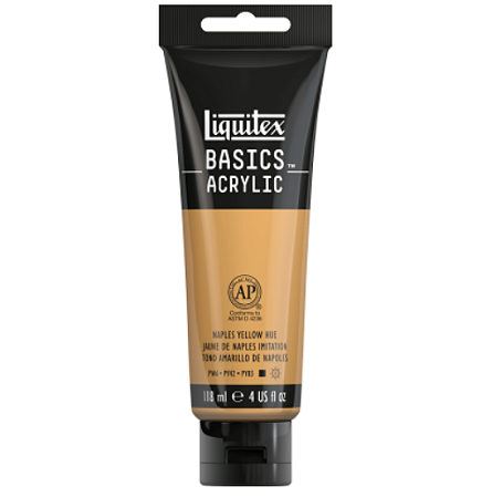 Tinta Acrílica Liquitex Basics 118ml 601 Naples Yellow Hue
