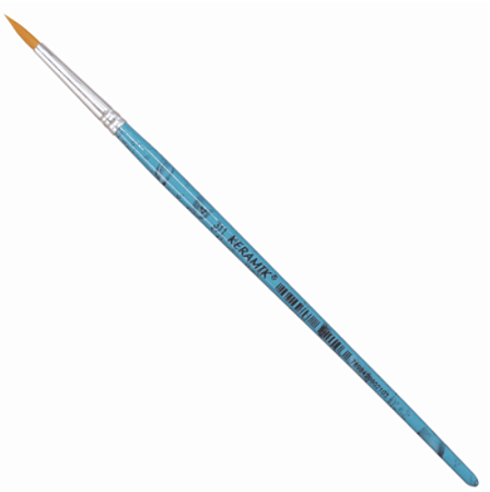 Pincel 311 Tam 04 Keramik Sintetico Redondo - Aquarela Guache Acrilico Artesanato