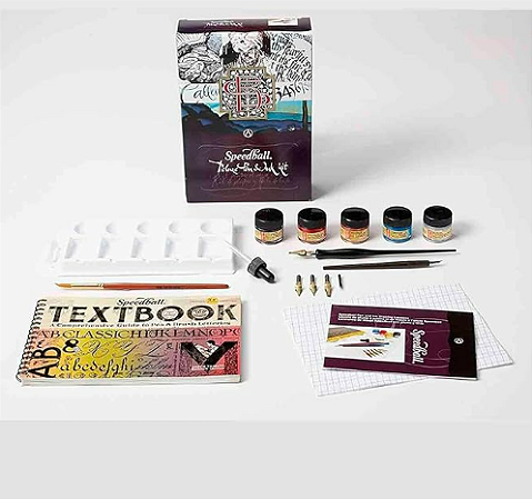 Kit Luxo de Caligrafia Deluxe Pen & Ink Speedball